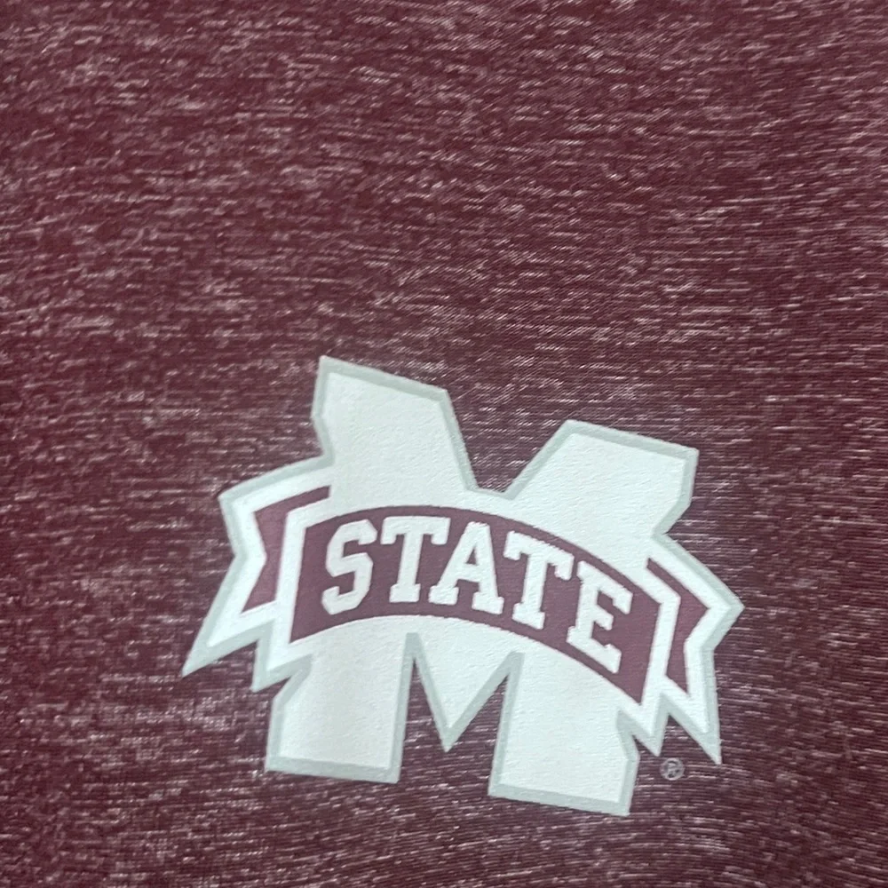 FINAL PRICE Adidas Maroon MS State  Long Sleeve Henley Tee